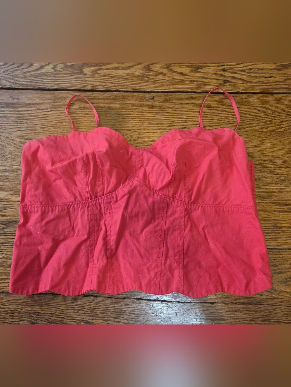 Anthropology Maeve Red Crop Tank/Crop Top Women's Size 8